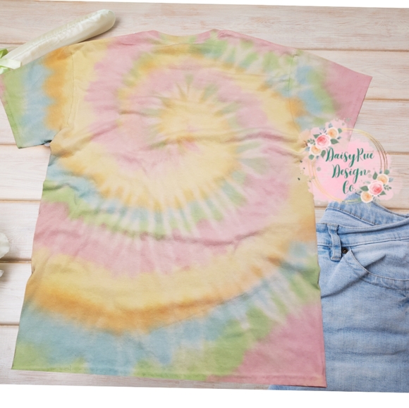 Tie Dye Smiley Face T-Shirt - Picture 2 of 3